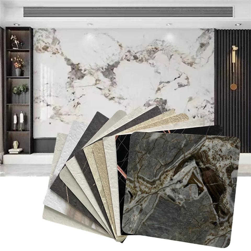 Full de laminat de marbre PVC