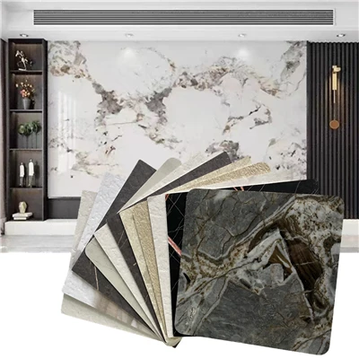 Full de laminat de marbre PVC